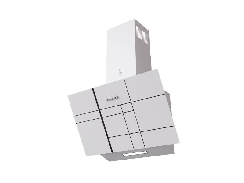 Вытяжка кухонная наклонная MOZA 600 R1 WHITE Вытяжка кухонная наклонная MOZA 600 R1 WHITE