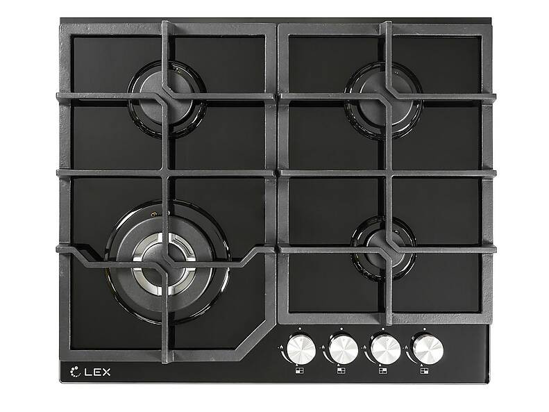 Газовая варочная поверхность Lex GVG 640-1 BL Газовая варочная поверхность Lex GVG 640-1 BL