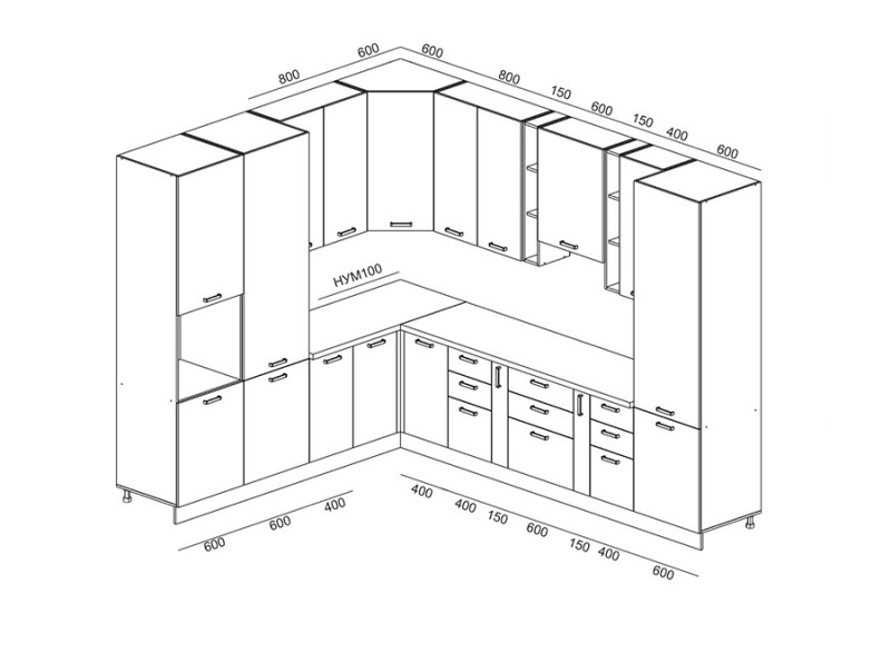 Кухня Грейс - длина 2,7 м, ширина 1,6 м Кухня Грейс - длина 2,7 м, ширина 1,6 м